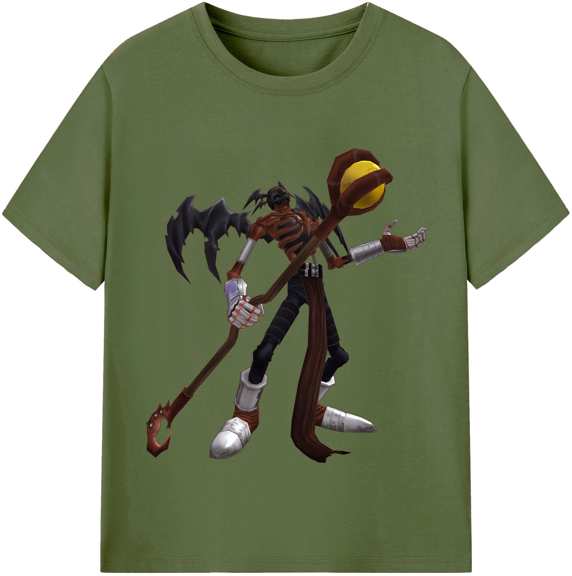 （画像用） Digimon デジタルモンスター/デジモン 綿100％半袖Tシャツ（フロントプリント）
